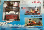 Marklin G Gauge 54402 TRAIN SET all metal Loco Flat Caboose w/ track
