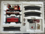 Marklin G Gauge 54402 TRAIN SET all metal Loco Flat Caboose w/ track