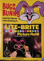 Lite-Brite Bugs Bunny refill sheets 1978