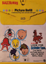 Lite-Brite Bugs Bunny refill sheets 1978
