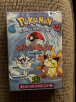 Factory sealed vintage Pokémon water blast card deck