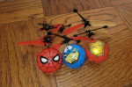 Lot Of 3 IR Ufo Balls - Spiderman, Iron Man, Captain America