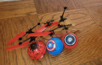 Lot Of 3 IR Ufo Balls - Spiderman, Iron Man, Captain America