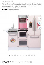 Disney Princess Style Collection Gourmet Smart Kitchen Includes Sounds