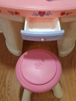 Little Girl's Step Two Fantsy Vanity Table and Stool