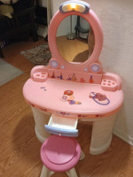 Little Girl's Step Two Fantsy Vanity Table and Stool