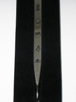 RARE WARNER BROS. LOONEY TUNES CHROME PEN w/5 characters