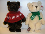 2, TEDDY (Herrington) BEARS,-Cheesecake Factory, Brand New