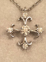 Hearts on Fire Diamond Cross Pendant Necklace