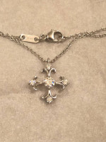 Hearts on Fire Diamond Cross Pendant Necklace