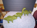 3 Dinosaur Taco Holders Army Green Color