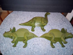 3 Dinosaur Taco Holders Army Green Color