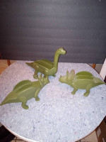3 Dinosaur Taco Holders Army Green Color