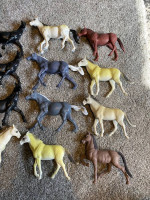 17 Greenbrier International plastic toy horses