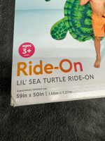New Intex Ride-On Sea Turtle!  59x50”