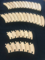 36 BRIO Wooden Railroad Small Large Toy Train Tracks Curved Pieces Lot