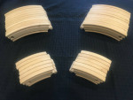 36 BRIO Wooden Railroad Small Large Toy Train Tracks Curved Pieces Lot