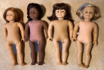 3 American Girl 18" Dolls & Books:  Felicity, Samantha & Kit!