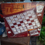 Crystal chess checkers set new