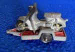 Tootsie Toy, Chicago, Honda 50 Scooter And Trailer, Diecast 1968