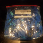 Lego bricks parts bulk Blue by the pound 2 lbs  sorted bricks