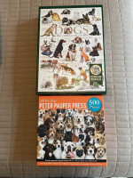 REDUCED - "Dog Quotes" 1000 Pc & "All the Dogs" 500 Pc Quality Puzzles