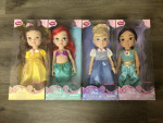 All 4 Disney Princess 18” toddler doll