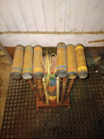 Vintage Wood Crocquet 6 Player Set w/Stand