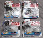 4 Hot Wheels Star Wars Y-Wing Millennium Falcon Slave 1 Assault Walker