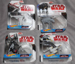 4 Hot Wheels Star Wars Y-Wing Millennium Falcon Slave 1 Assault Walker