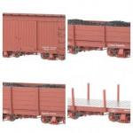Spectrum ON30 18" Freight Cars, Boxes, Flats, High & Low Gondolas,