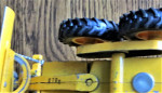 JOHN DEERE YELLOW TOY ROAD GRADER
