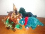 4 Dinosaurs from TY Beanie Buddies Collection, each - $10, all