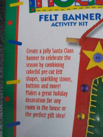 (4) Unopened Santa Felt Banner Activity Kits by Alex