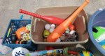 KIDS OUTSIDE SPORT LOT OF TOYS