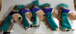 (5) New with tags - Horse Puppets dressed for jousting
