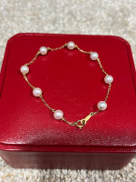 Mikimoto Yellow Gold Pearl bracelet