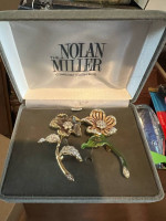 Nolan miller rose and crystal flower