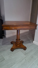Nice Vintage Entrance Table/Side Table With One Dovetail Drawer