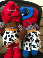 Raggedy Ann and Raggedy Andy cowboy dolls (new with tags)