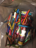 Crayons and markers