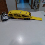 1950s Structo Tractor & 2 Trailers