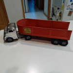1950s Structo Tractor & 2 Trailers