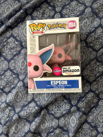 Pokemon Espeon Flocked Amazon Exclusive 884 Funko Pop