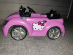 Hello Kitty Child Ride In Rechargeable Car! Hard to find toy!