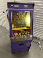 Pot O Silver Quarter Coin Pusher Arcade Game Machine! Works Great! Mon