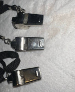 5 Stainless Steel Whistles – for Coaches, Referees, Officials