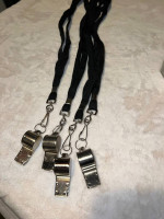 5 Stainless Steel Whistles – for Coaches, Referees, Officials