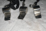 5 Stainless Steel Whistles – for Coaches, Referees, Officials