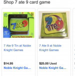 7 ate 9 Card Game
